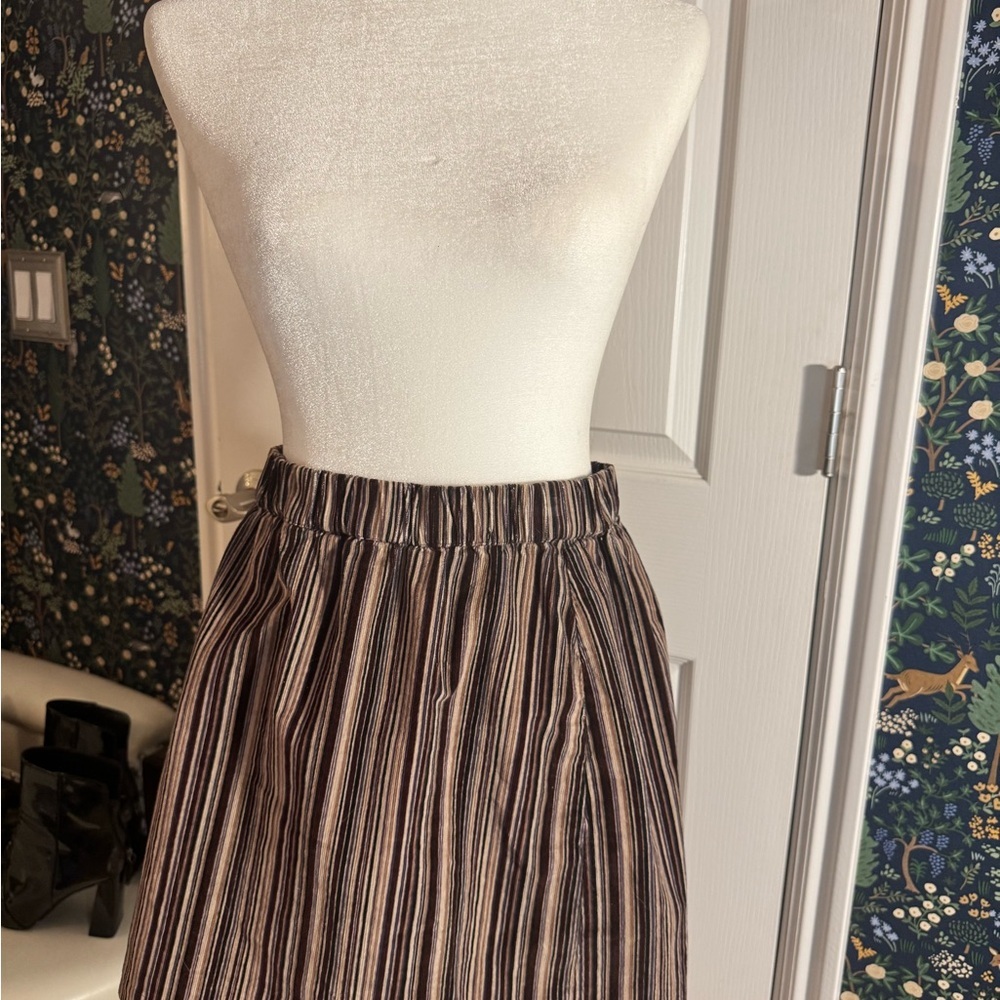 American Eagle Outfitters Multi-Striped A-Line Skirt​